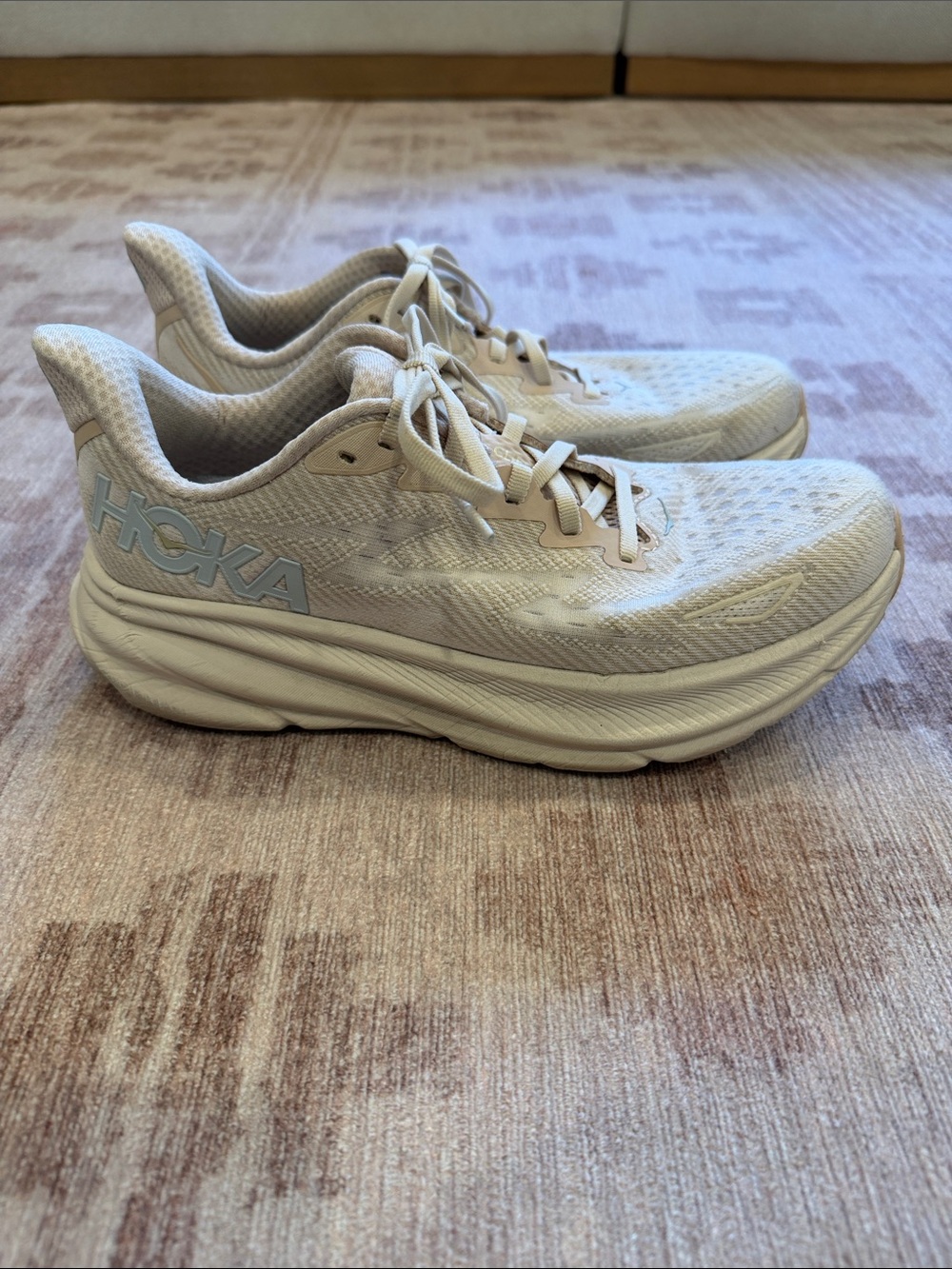 Hoka Women's Clifton Running Shoes in Sand Size 8